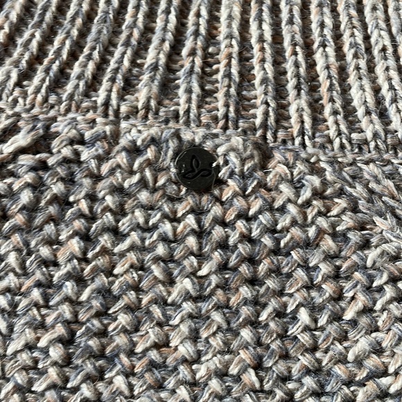 PRANA knit winter cowl neck sweater with scoop bottom - Picture 4 of 6